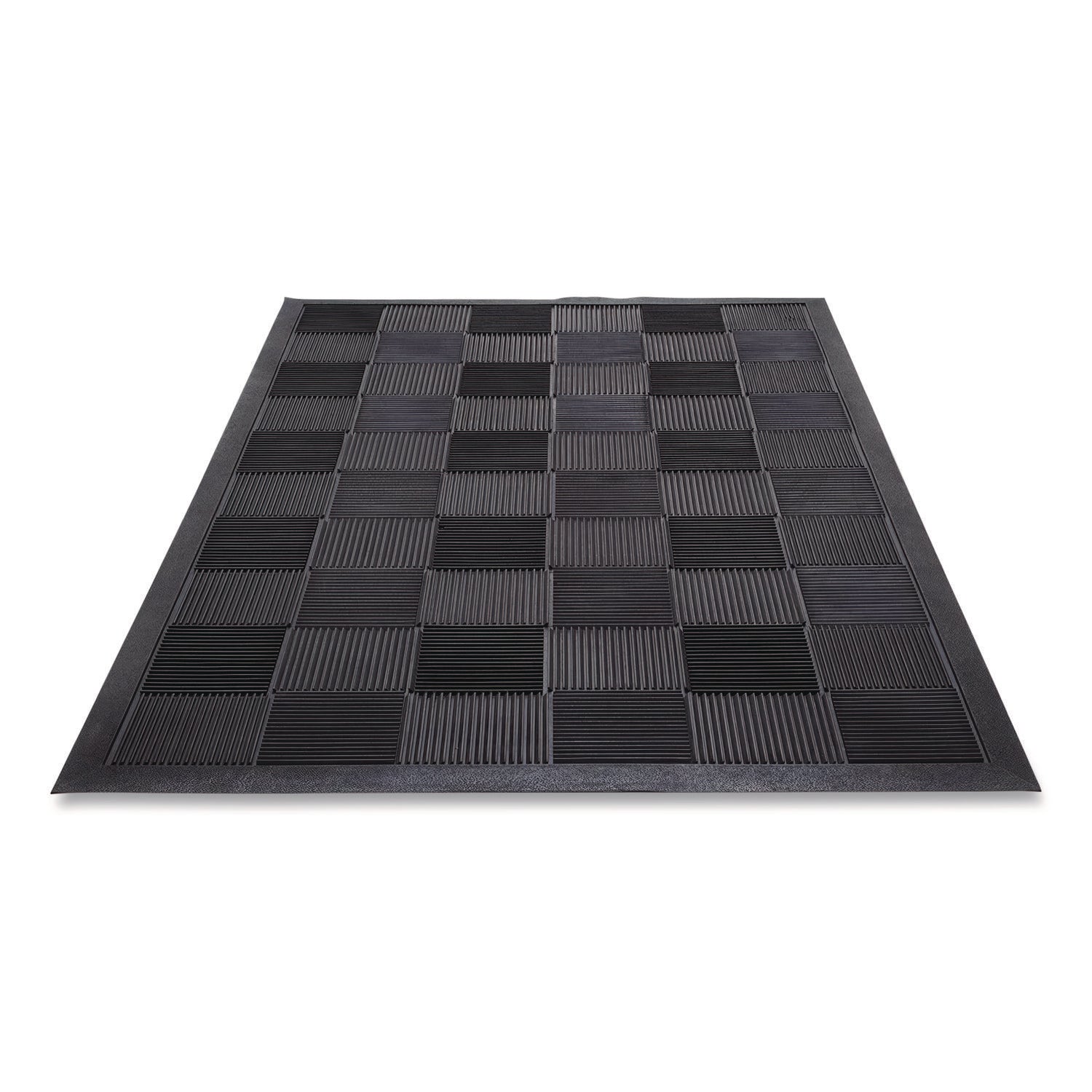 Parquet Wiper Scraper Mat, 36 X 60, Black