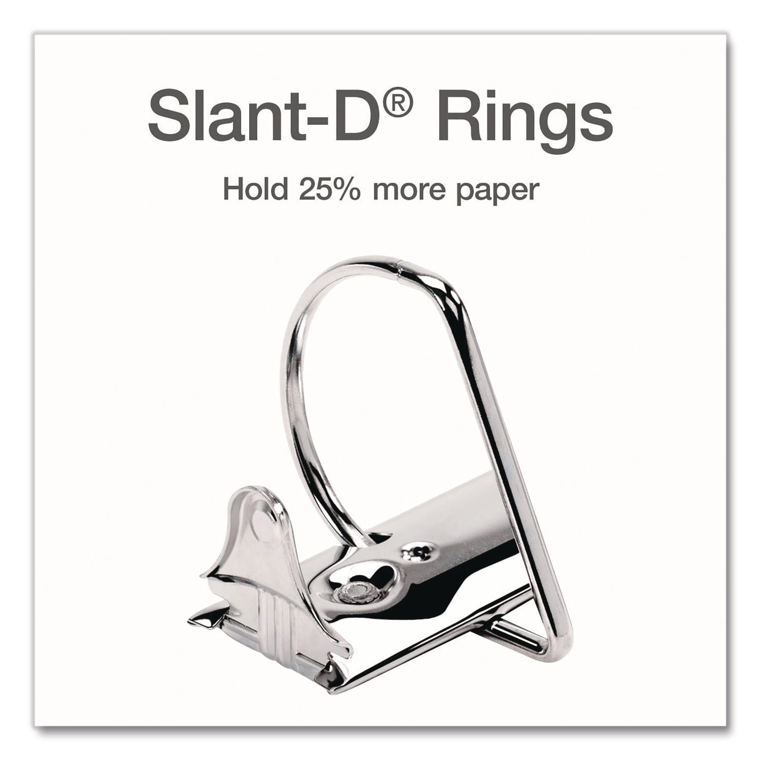 XtraLife ClearVue Non-Stick Slant-D Ring Binder, 3 Rings, 1" Capacity, 11 x 8.5, White