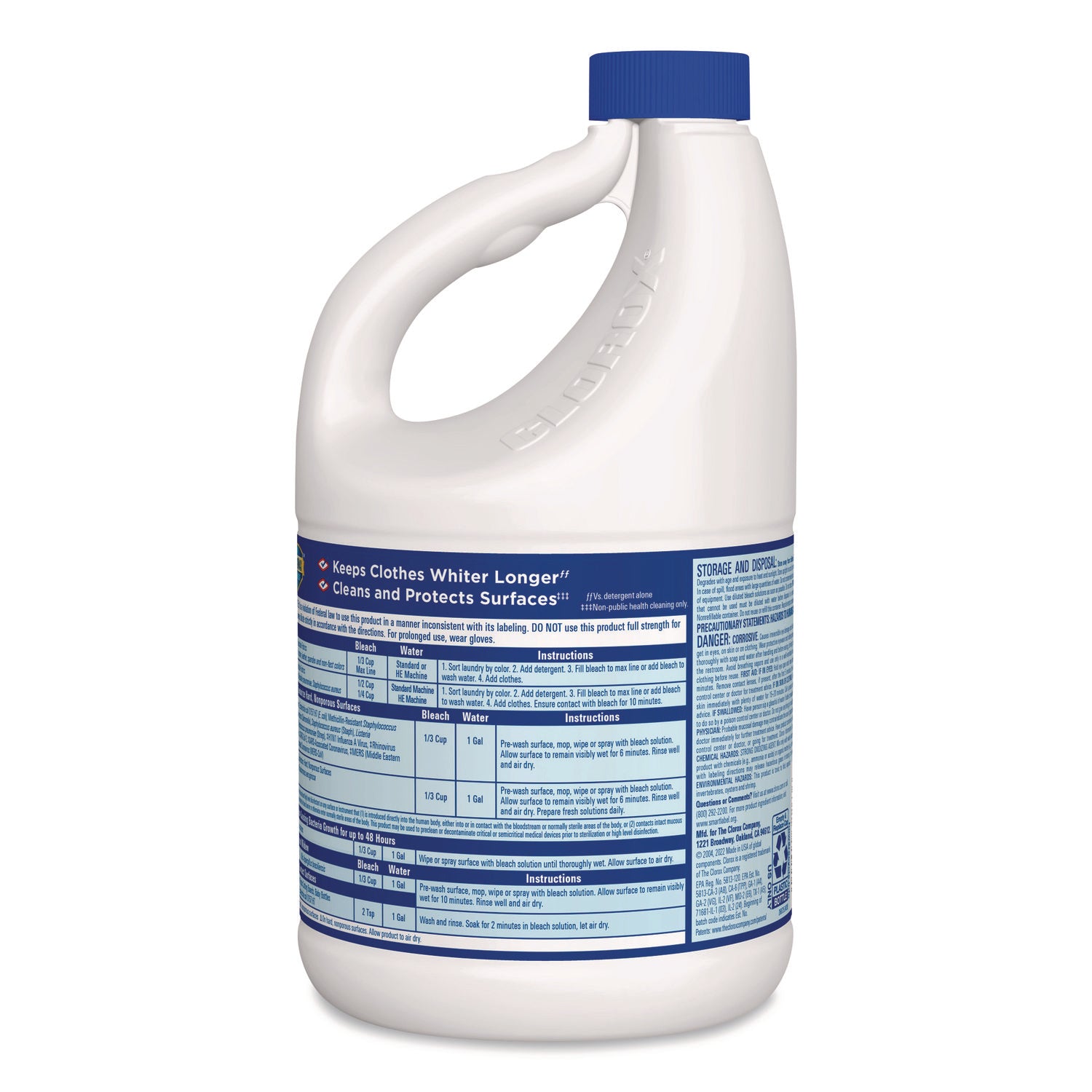 Concentrated Regular Disinfecting Bleach, 81 oz Bottle, 6/Carton