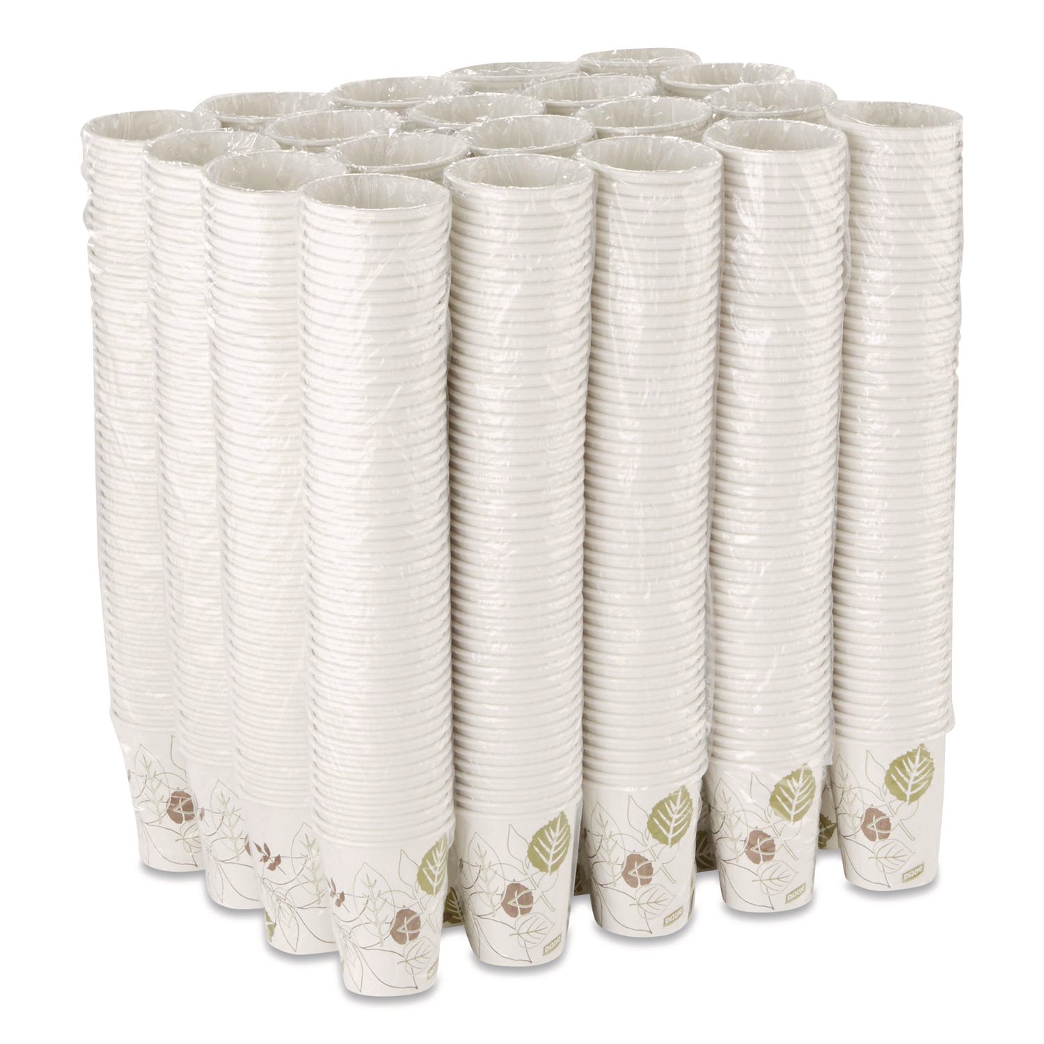 Dixie Pathways 12 oz Paper Hot Cups By GP Pro - 12 fl oz - White - Paper - Hot Drink - 50 / Pack