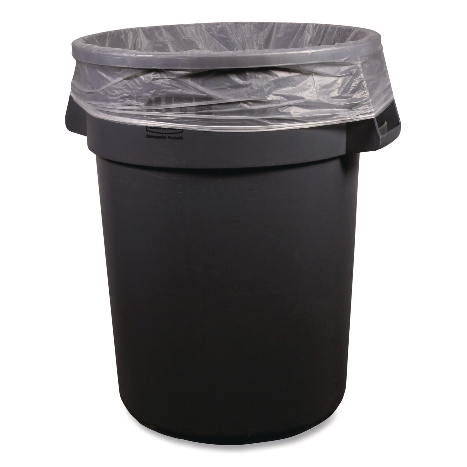 High-Density Can Liners, 45 gal, 22 mic, 40 x 48, Natural, Perforated Roll, 150/Carton