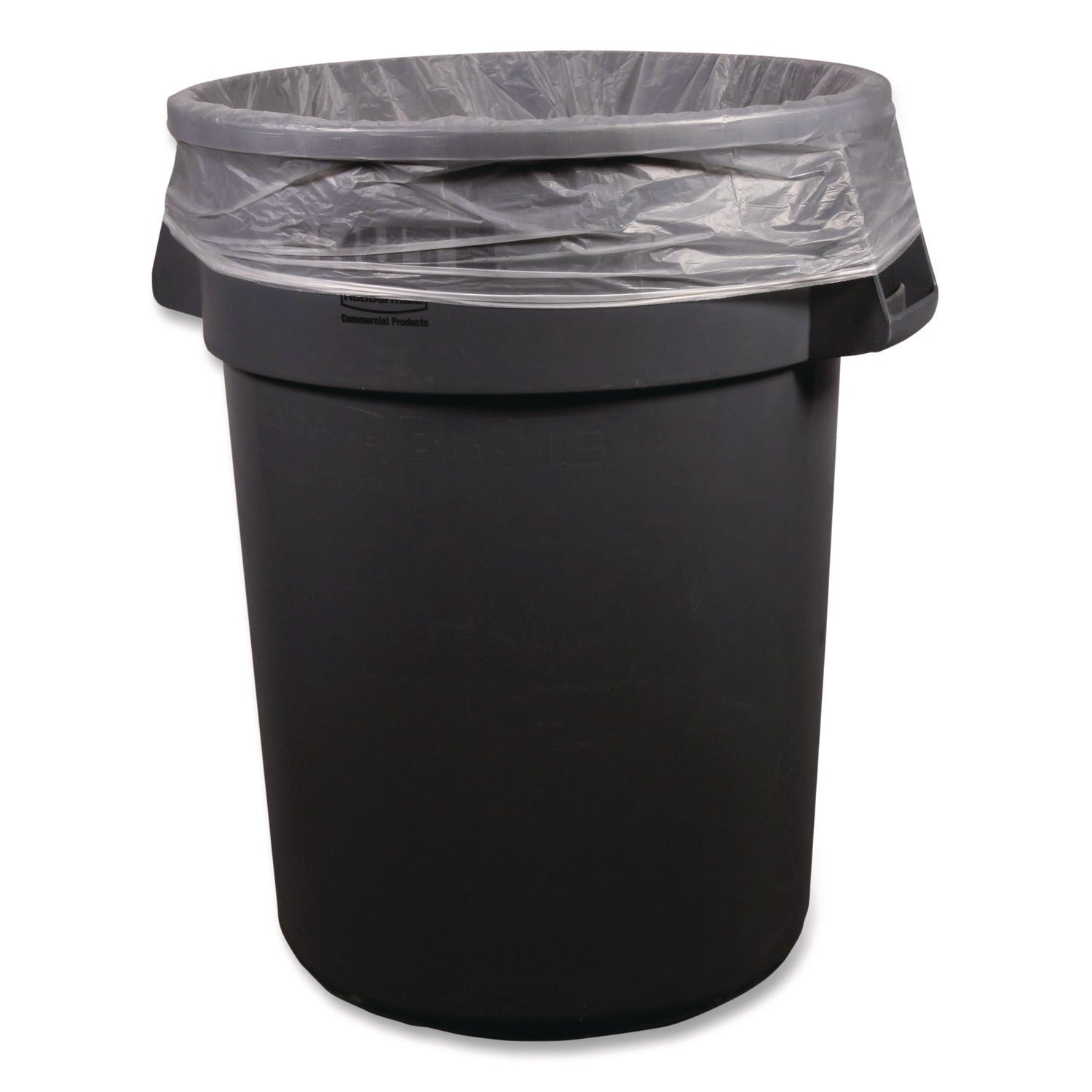 High-Density Can Liners, 56 gal, 16 mic, 43 x 48, Natural, Perforated Roll, 200/Carton