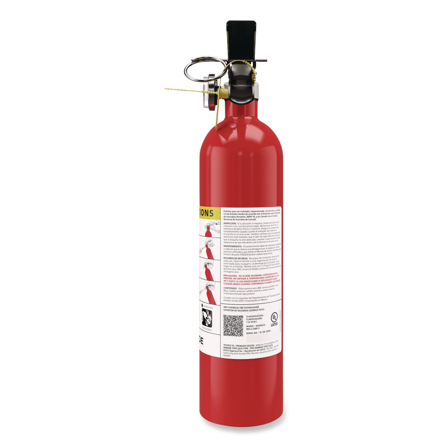 2.50 lb Capacity - Rechargeable, Safety Pin - Red