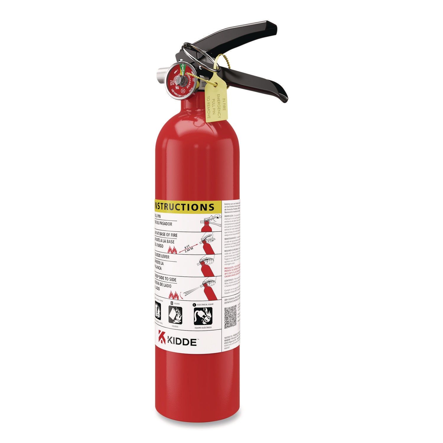 2.50 lb Capacity - Rechargeable, Safety Pin - Red