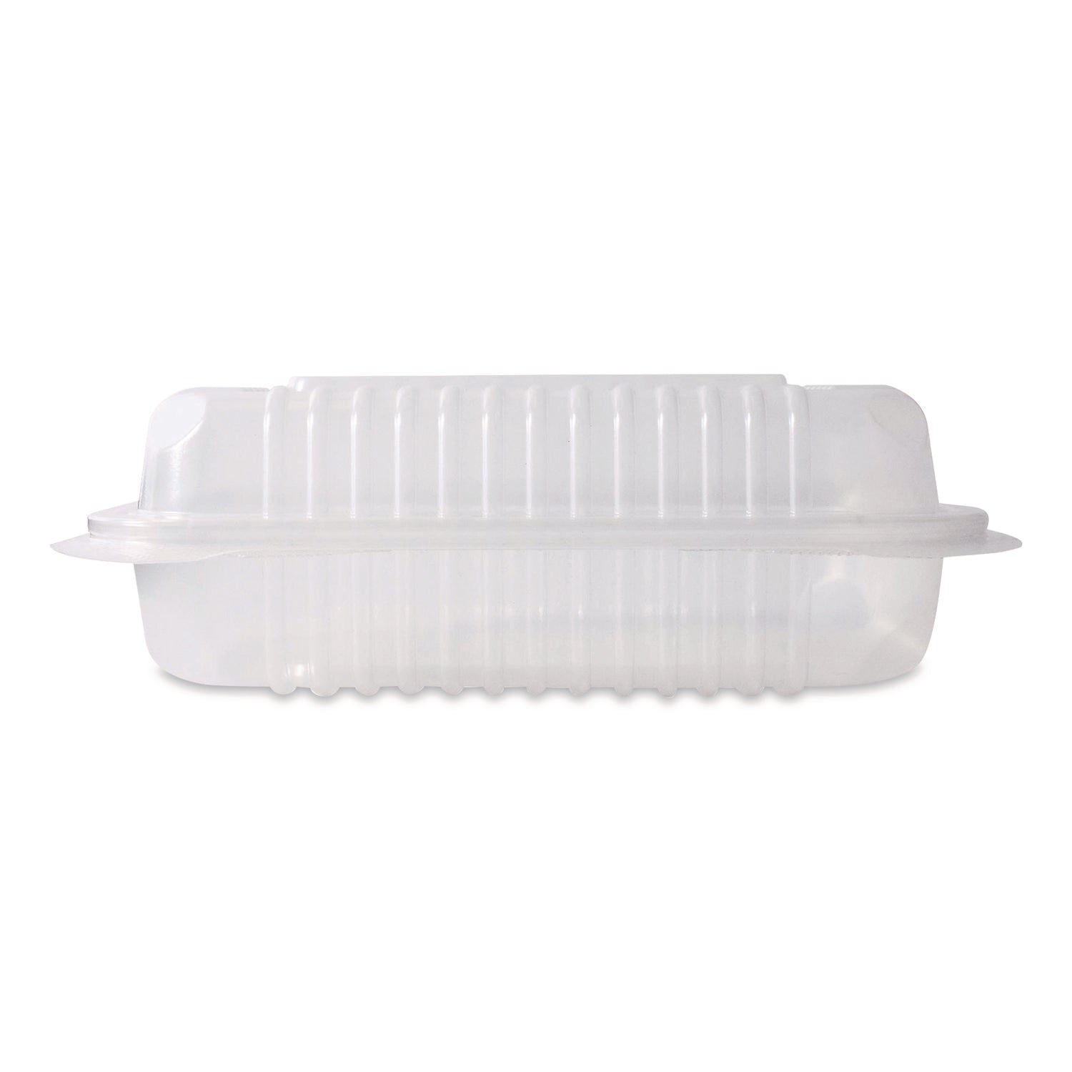 Polypropylene Plastic Hinged Container, 6 x 9 x 2.97, Clear, Plastic, 125/Pack, 2 Packs/Carton