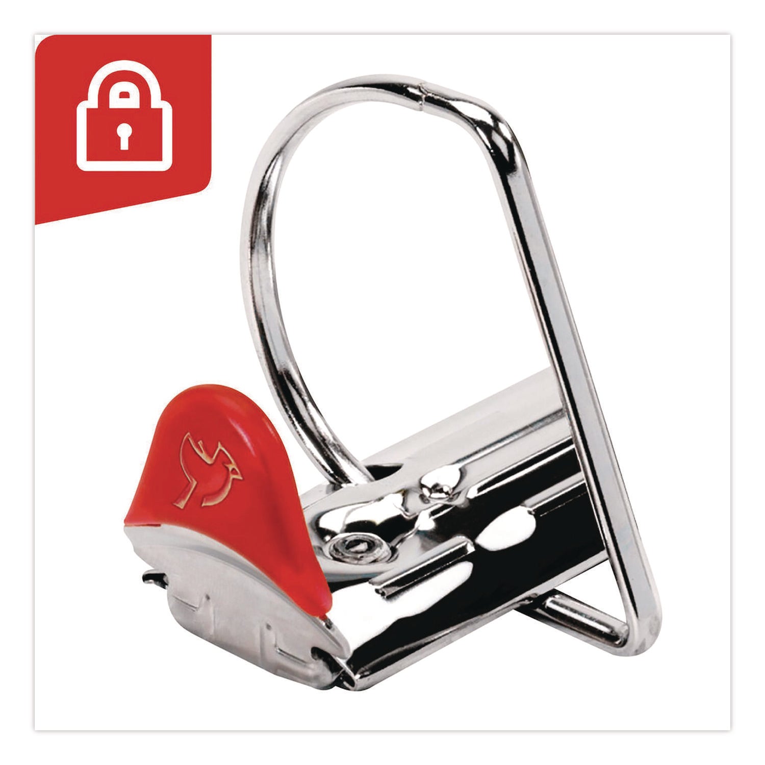 Cardinal Xtralife ClearVue Locking Slant-D Binder, 1.5" Capacity, 375 Sheet, Letter Size, 3 D-Rings, 2 Inside Pockets, Black, Polyolefin, Non-stick, PVC-free, Clear Overlay, Cold & Crack Resistant, 1 Each