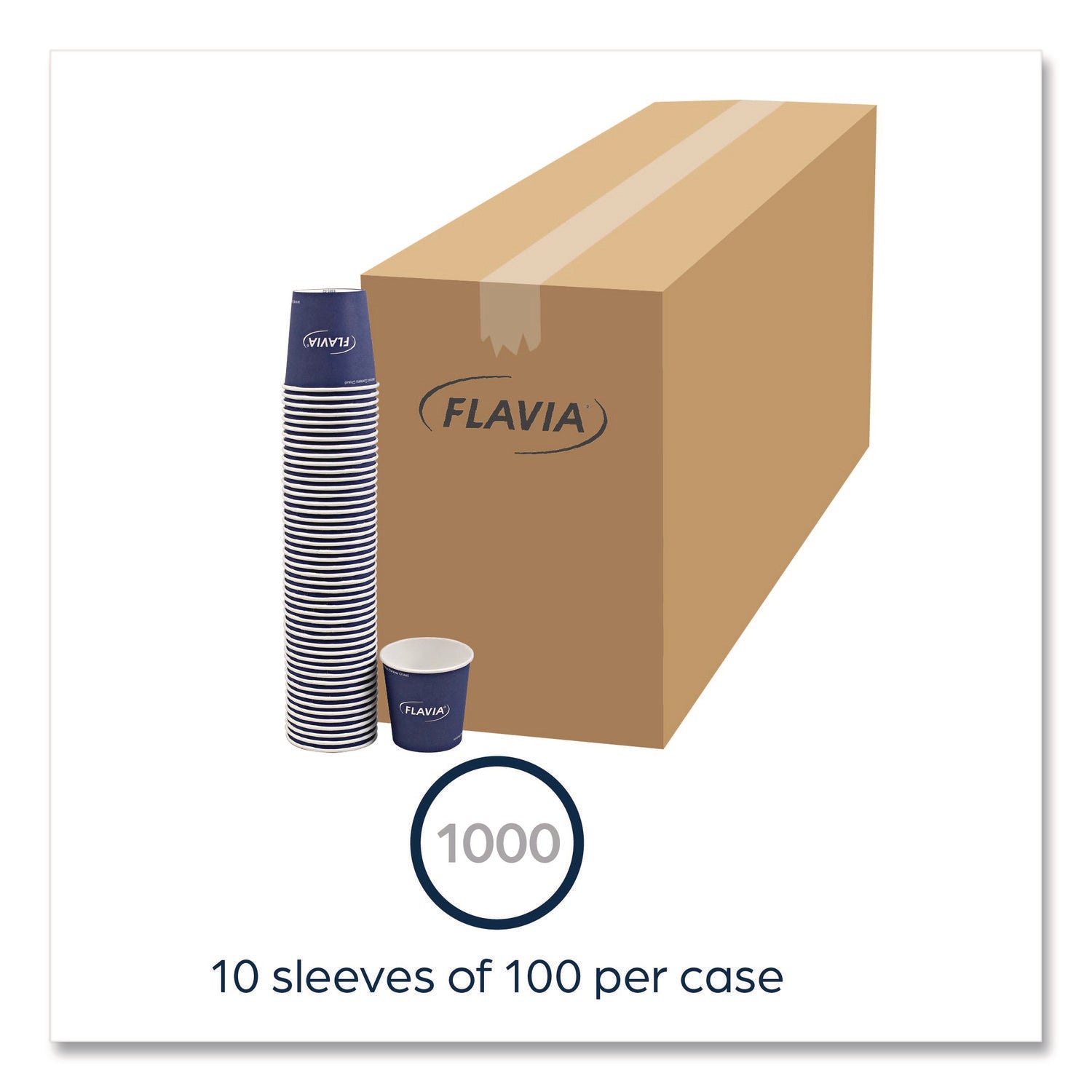 10 fl oz - Blue - Paper - Beverage, Hot Drink - 1000 / Carton