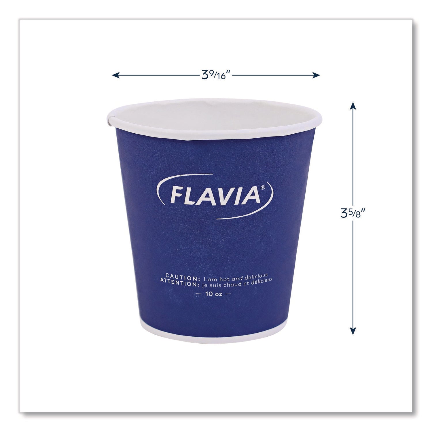 10 fl oz - Blue - Paper - Beverage, Hot Drink - 1000 / Carton