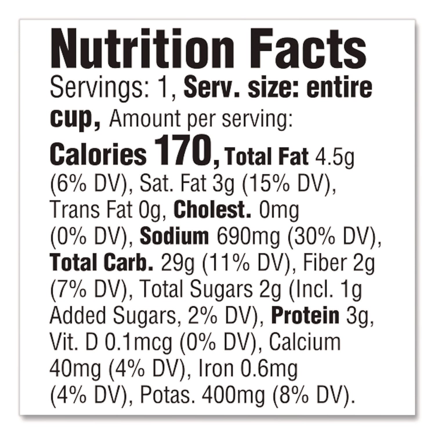 Buttery Homestyle Mashed Potatoes, 1.5 oz Cup, 10/Carton