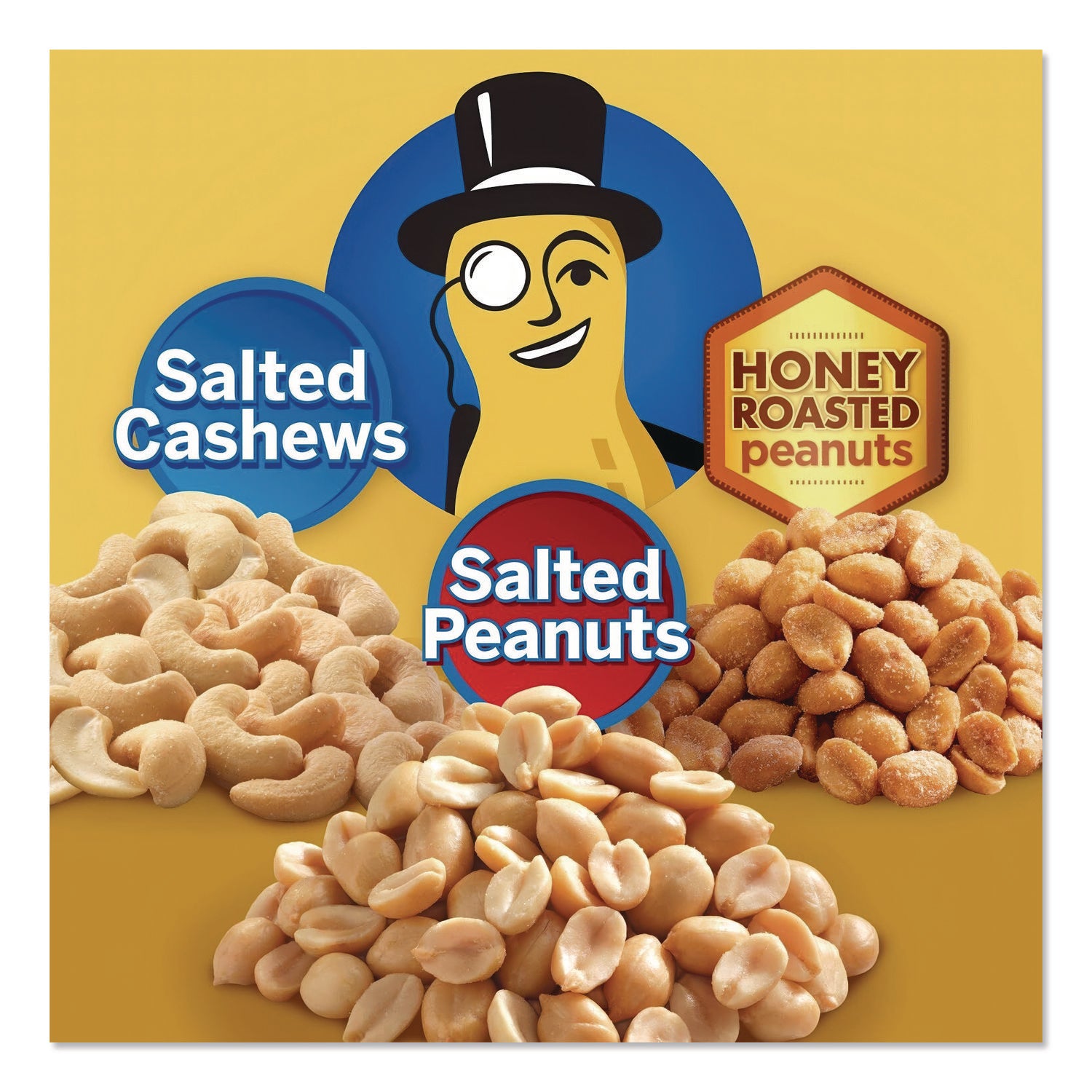 Salted Nuts Variety Pack, Assorted Flavors, 1.5 oz/1.75 oz Packs, 24/Carton