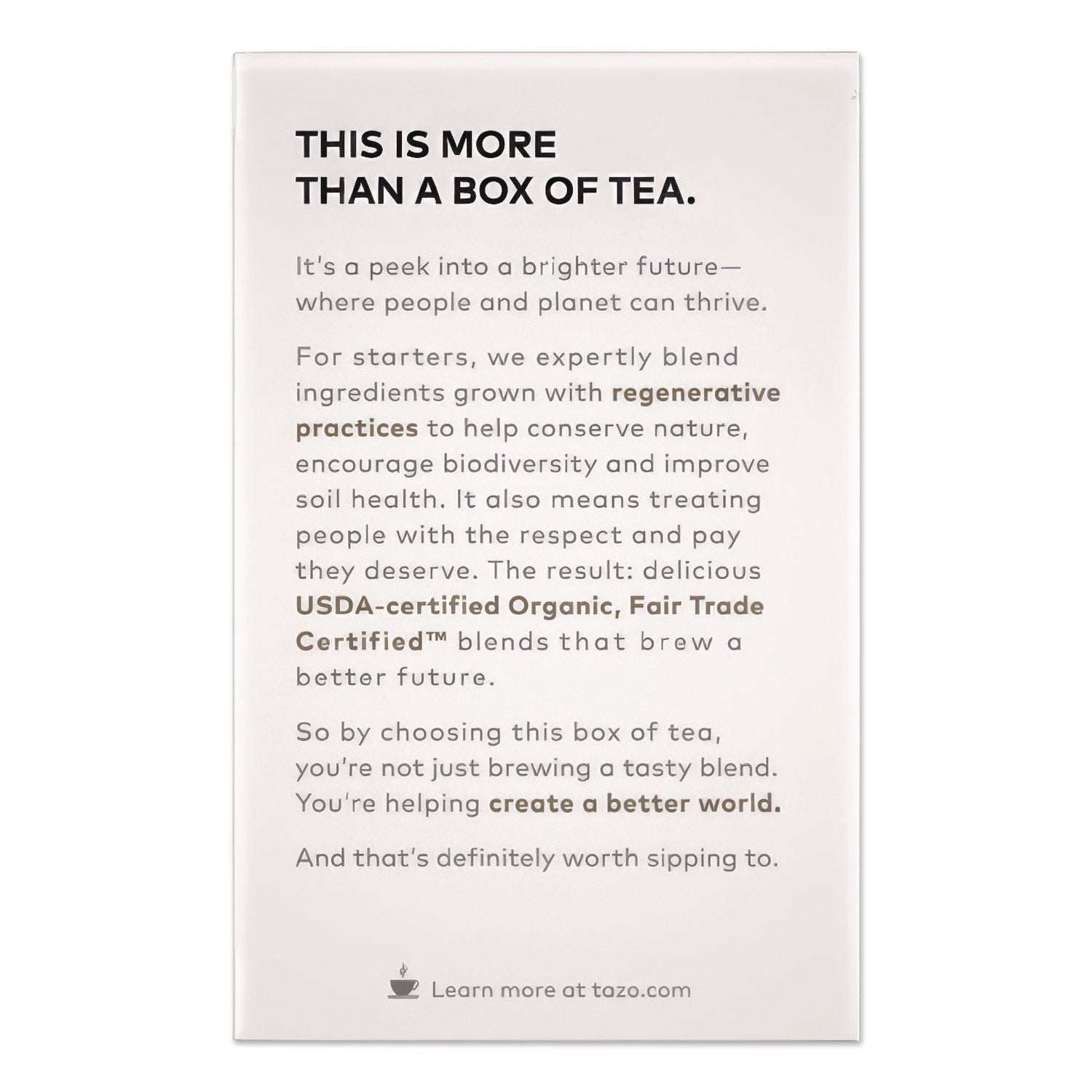 Tea Bags, Organic Awake English Breakfast, 16/Box