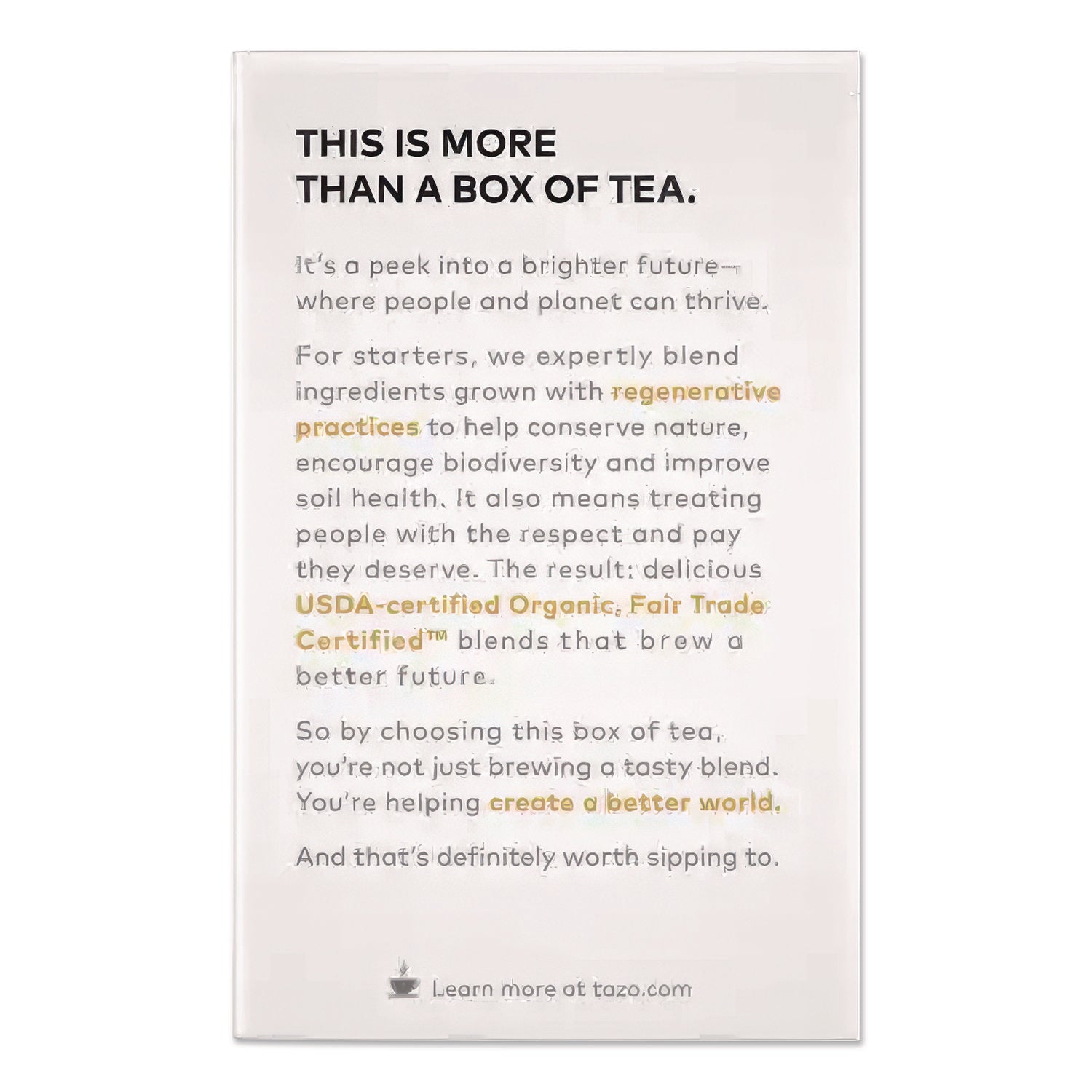 Tea Bags, Organic Chai, 16/Box