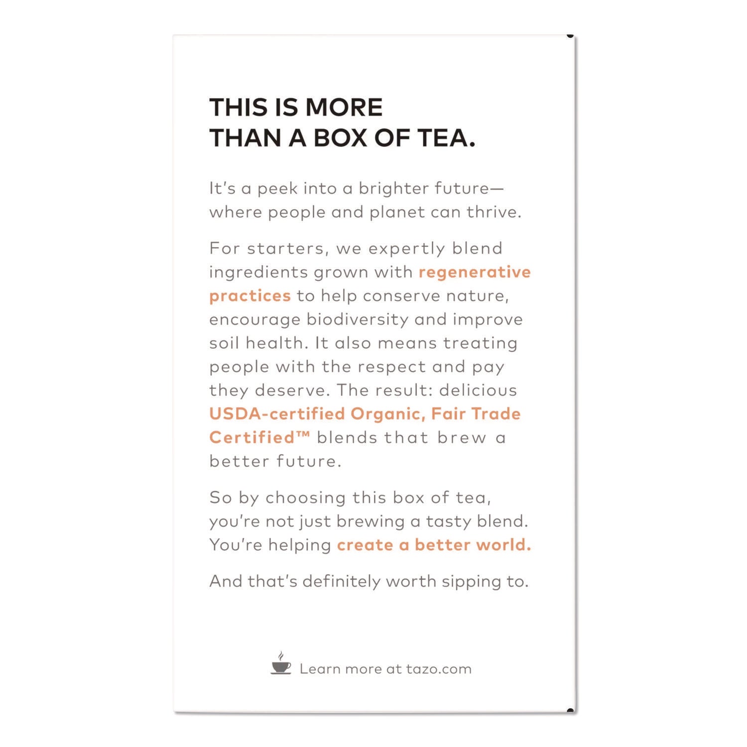 Tea Bags, Organic Refresh Mint, 16/Box