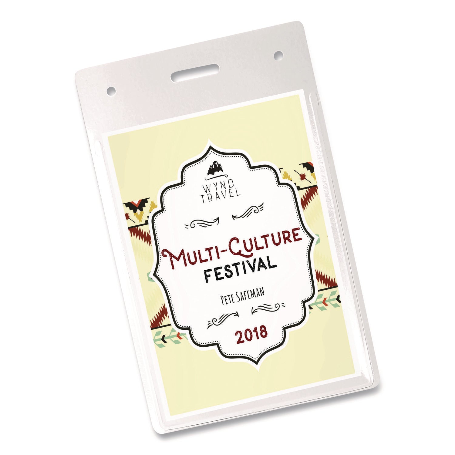 Heavy-Duty Badge Holders, Portrait, 4" x 3", 25 Holders