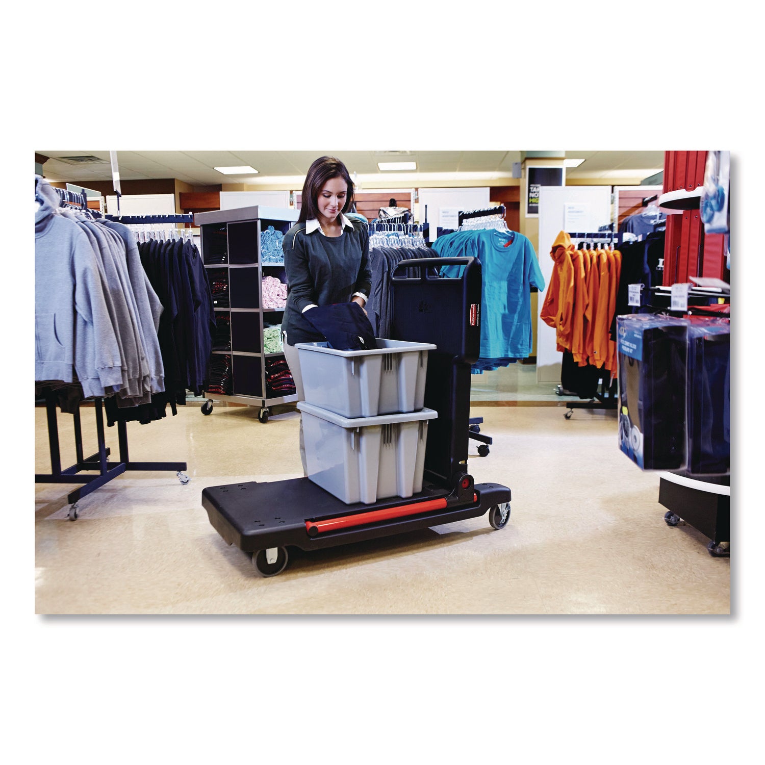 Palletote Box, 1.6 cu ft, 15.5" x 19.5" x 13", Gray