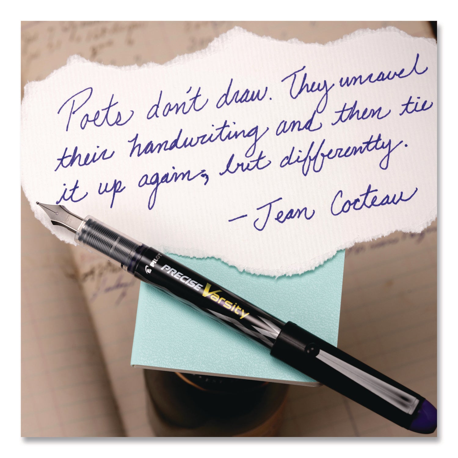 Pilot Varsity Disposable Fountain Pens - Medium Pen Point - Purple Ink - Water Based - 1 Each