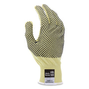 CutPro Kevlar Gloves 9396, Yellow/Black, Large, Pair