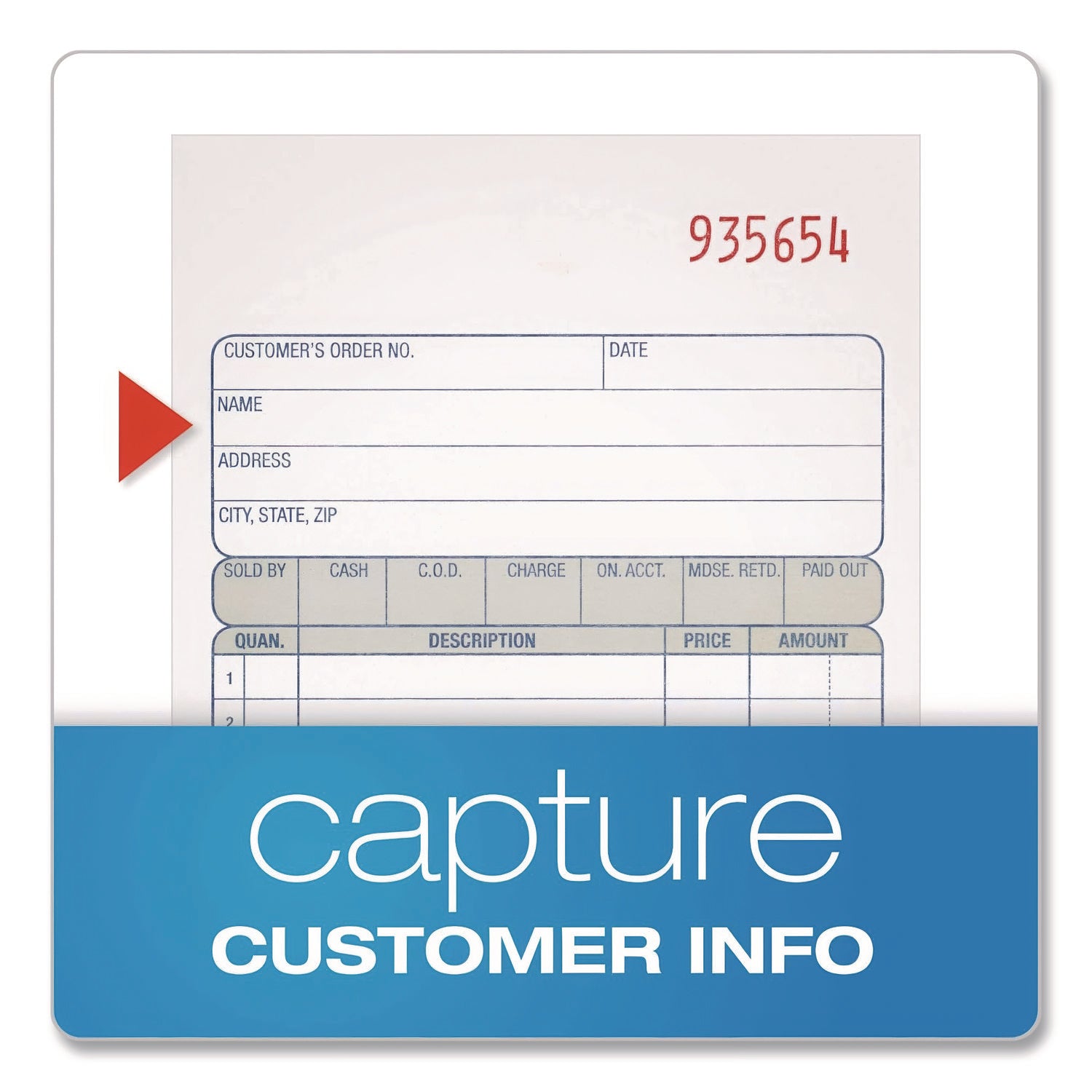 Multipart Sales Order Pad, Two-Part Carbonless, 4.19 X 6.69, 50 Forms/Pad, 3 Pads/Pack
