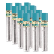 Pentel Super Hi-Polymer Lead Refills for Mechanical Pencils, 12 Leads Per Tube, HB Grade, Standard Lead for Everyday Use, 0.7mm Medium Point, 50-HB