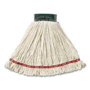 Rubbermaid Commercial 5" Headband Shrinkless Wet Mop - Medium - Shrinkless, Chemical Resistant, Durable - Cotton, Yarn, Synthetic, PVC - White - 1 Each