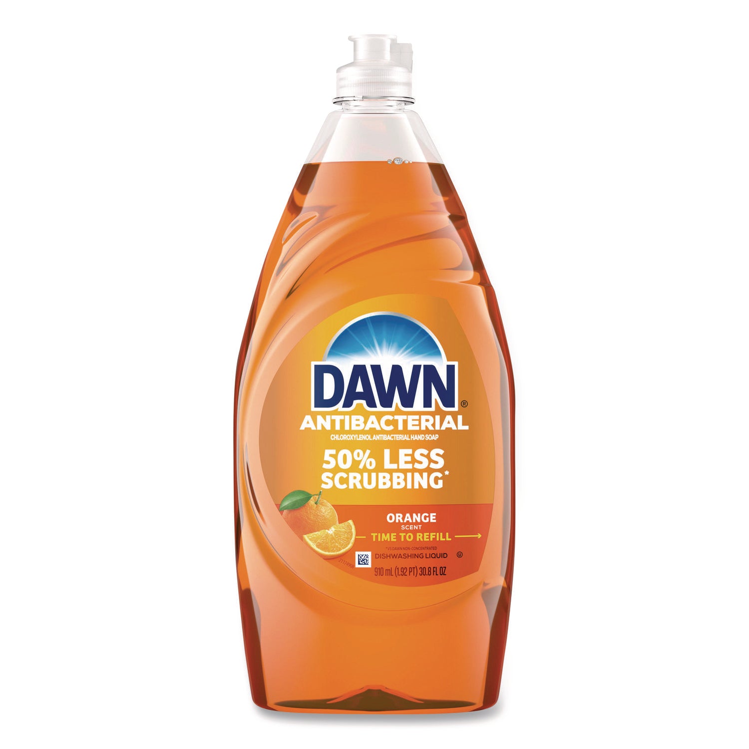 Dawn Antibacterial Dish Soap, Citrus Scent, 30.8 fl oz, Orange, Residue-Free, Streak-Free, Anti-Bacterial, 1 Each
