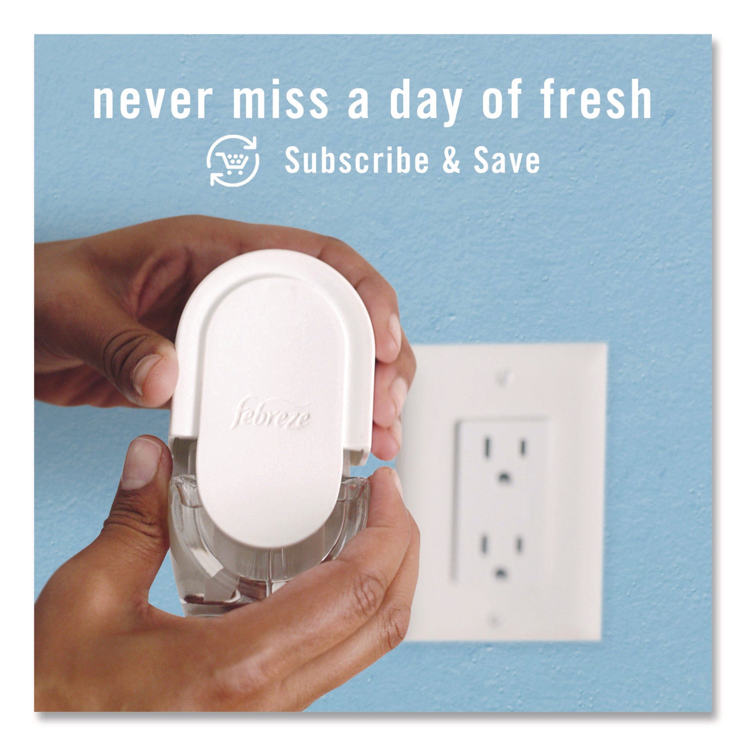 Febreze FadeDefy PLUG Air Freshener Refill, 2.63 oz, Mountain/Ocean/Rainforest Scents, 50 Day Odor Neutralizer, 3 Pack
