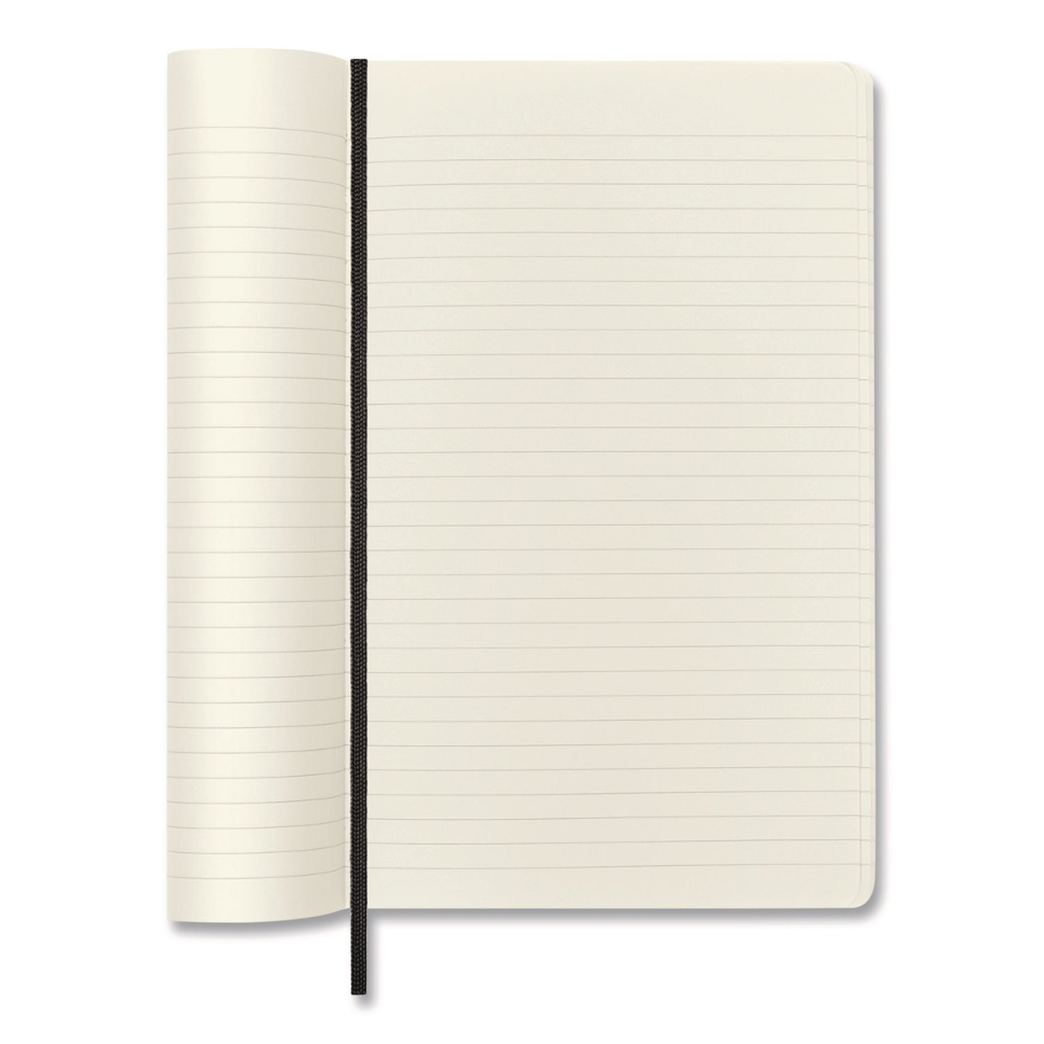 Classic Softcover Notebook, 1-Subject, Narrow Rule, Black Cover, (192) 8.25 x 5 Sheets