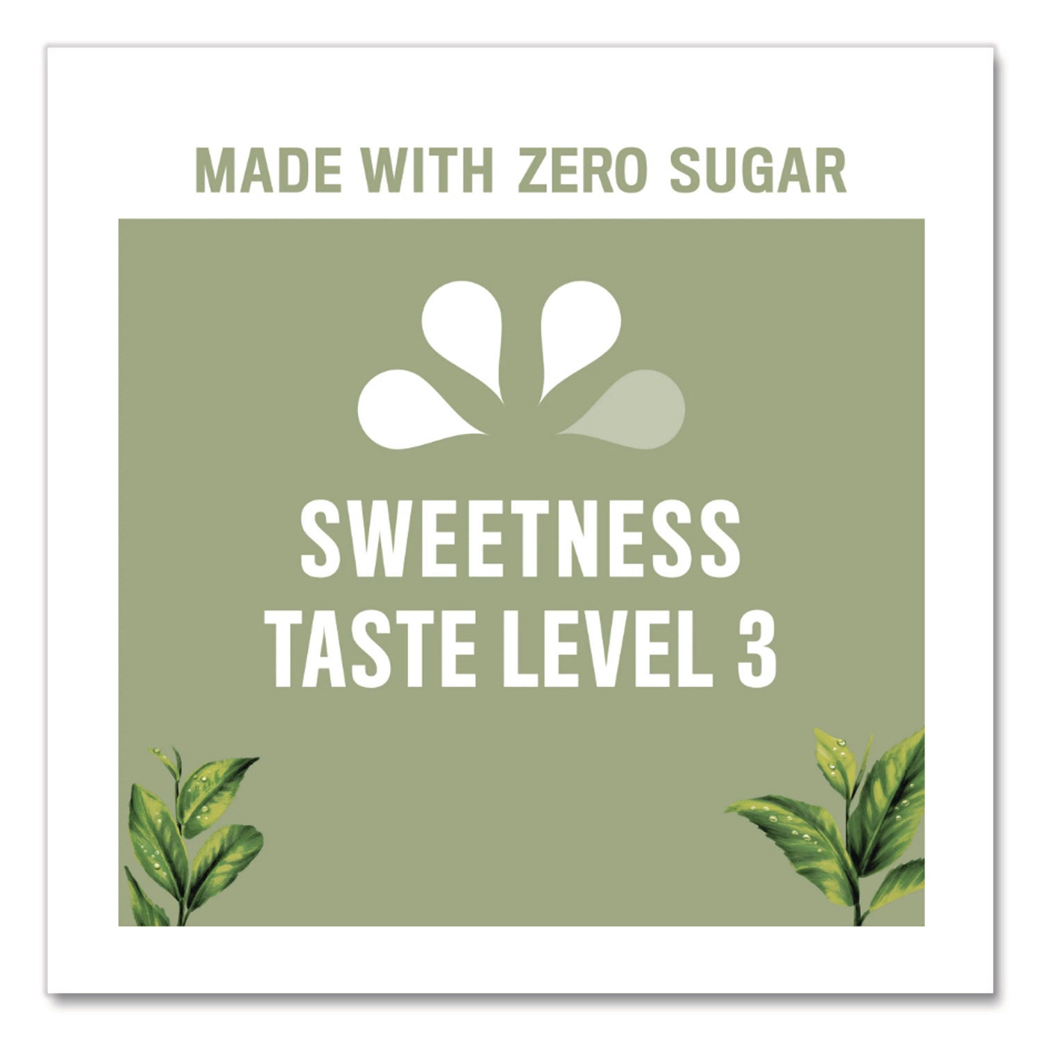 Zero Sugar Sweet Tea, 18.5 oz Bottle,12/Carton