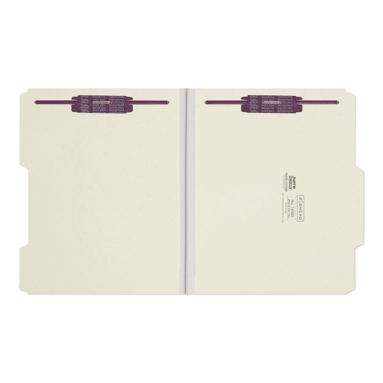 Smead 2/5 Tab Cut Letter Recycled Fastener Folder - 8 1/2" x 11" - 1" Expansion - 2 x 2S Fastener(s) - 2" for Folder - Top Tab Location - Right of Center Tab Position - 25 pt. - Pressboard - Gray, Green - 100% Recycled - 25 / Box
