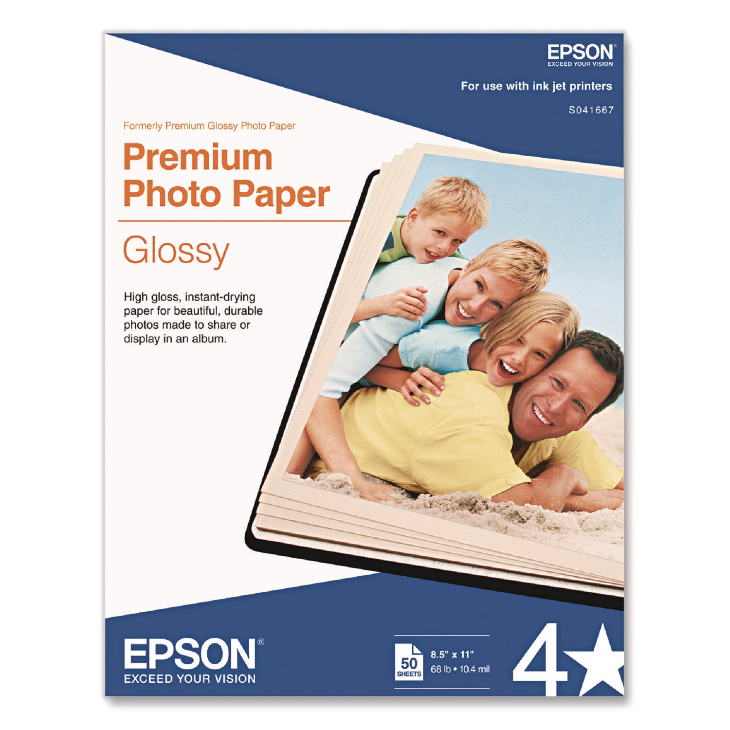 92 Brightness - 97% Opacity - Letter - 8 1/2" x 11" - 68 lb Basis Weight - High Gloss - White - 1 Pack