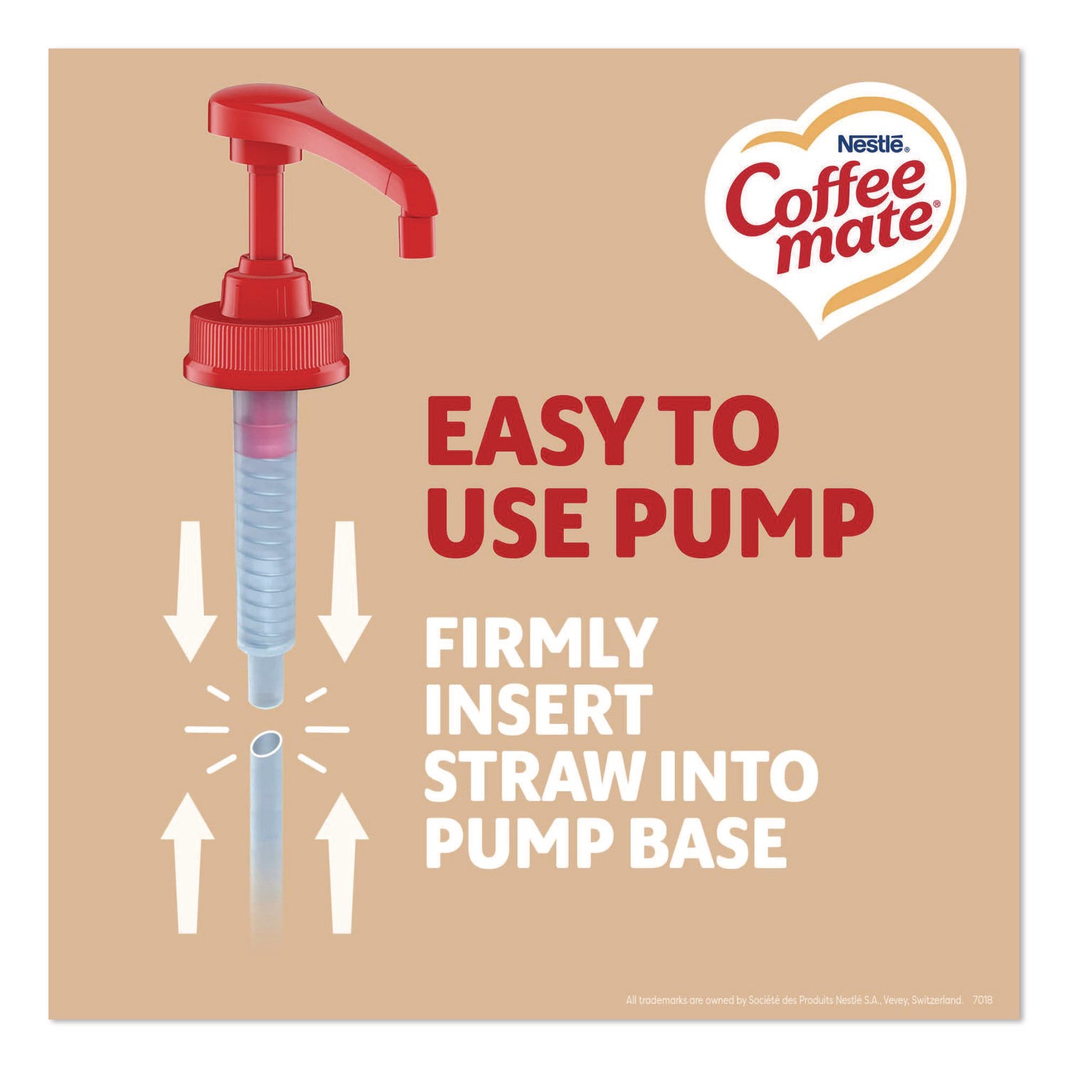 Coffee mate Sweetened Original Liquid Concentrate Coffee Creamer - Pump Bottle - Sweetened Original Flavor - 50.70 fl oz (1.50 L) - 300 Serving - 1 Each