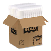 Double Poly Paper Food Containers, 5 oz, 3.38" Diameter x 2.01"h, White, Paper, 1,000/Carton