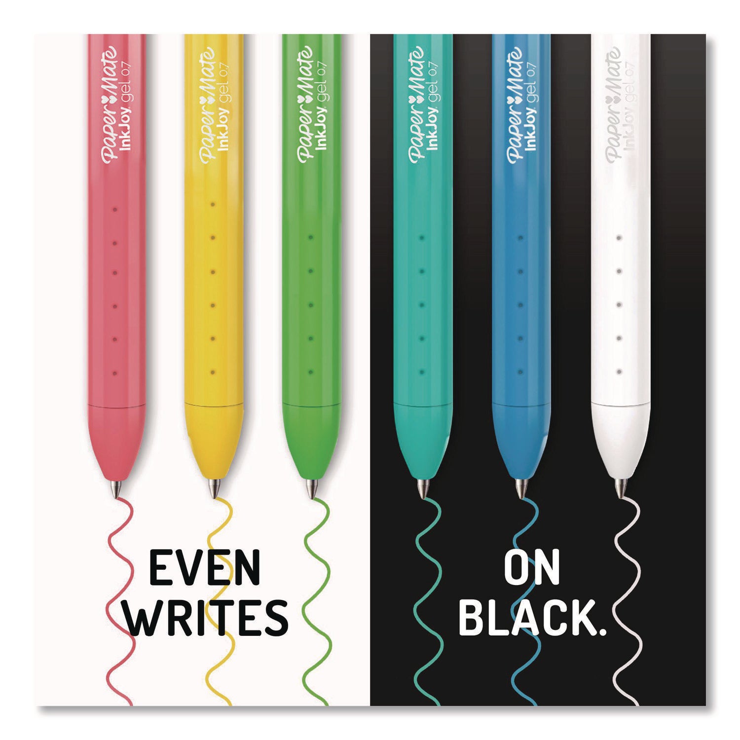 Paper Mate InkJoy Gel Pens, 0.7 mm, Assorted Ink and Barrel Colors, 10 Pack