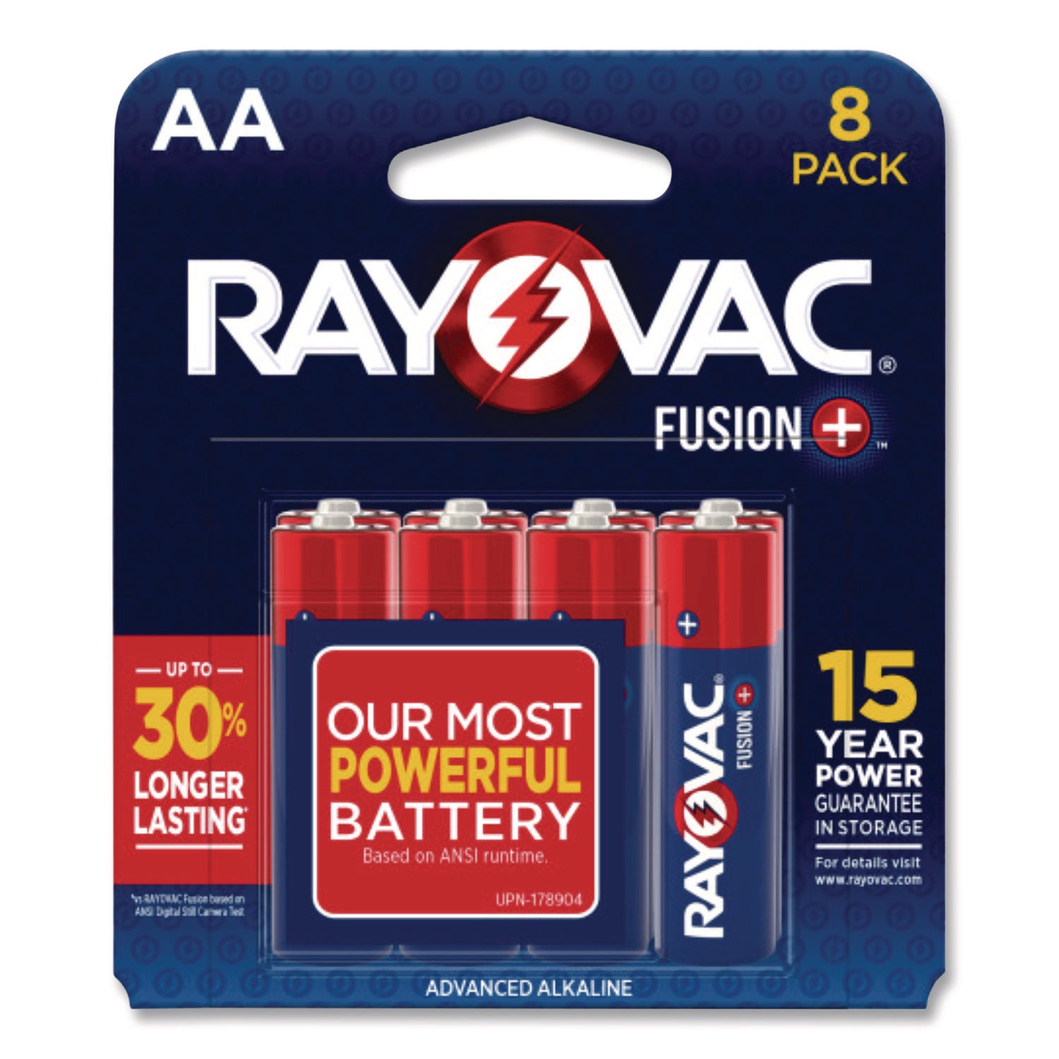Rayovac Fusion Battery - For Microphone, Video Game Controller, Toy - AA - 8 / Pack