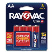 Rayovac Fusion Battery - For Microphone, Video Game Controller, Toy - AA - 8 / Pack
