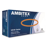 V5101 SERIES LATEX-FREE POWDERED VINYL GLOVES, 3 MIL, X-LARGE, CLEAR, 100/BOX