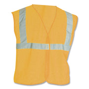 ANSI Class 2 Hook and Loop Safety Vest, Large, Hi-Viz Orange