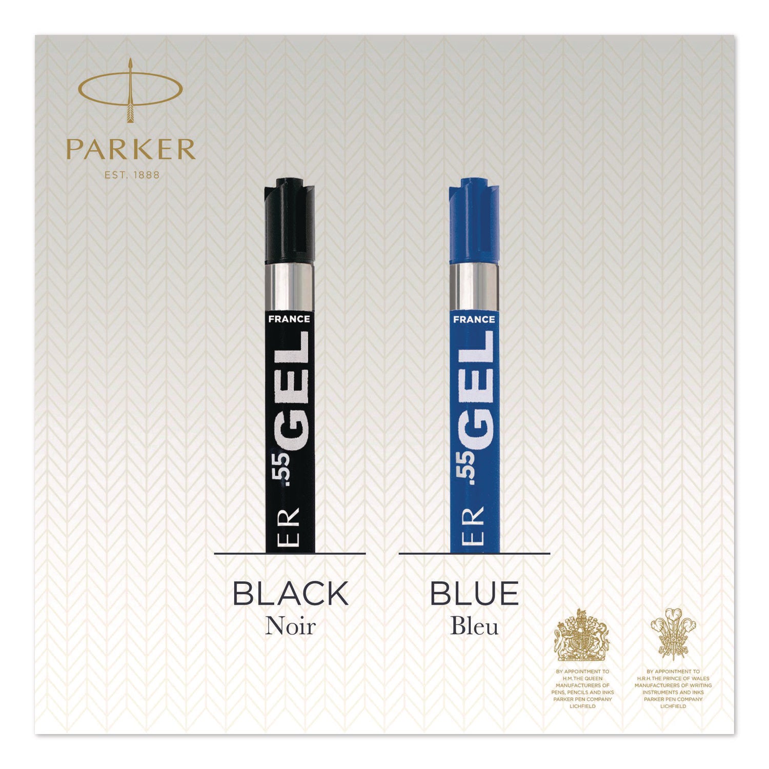 Parker Ballpoint Gel Pen Refill - Medium Point - Black Ink - Smooth Writing - 1 Pack