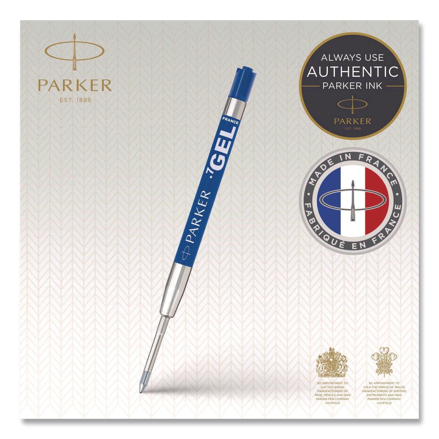 Parker Ballpoint Gel Pen Refill - Medium Point - Blue Ink - Smooth Writing - 1 Pack