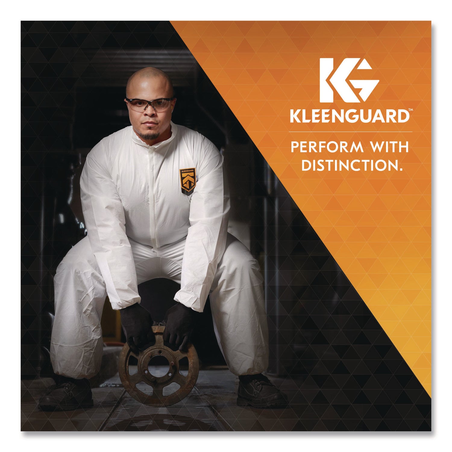 KGA35 Liquid and Particle Protection Coveralls, Elastic Wrists and Ankles, 5X-Large, White, 25/Carton