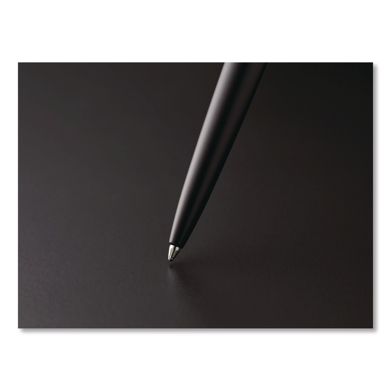 Medium Pen Point - Retractable - Blue Ink - Polished Chrome Stainless Steel Barrel - 1 Each