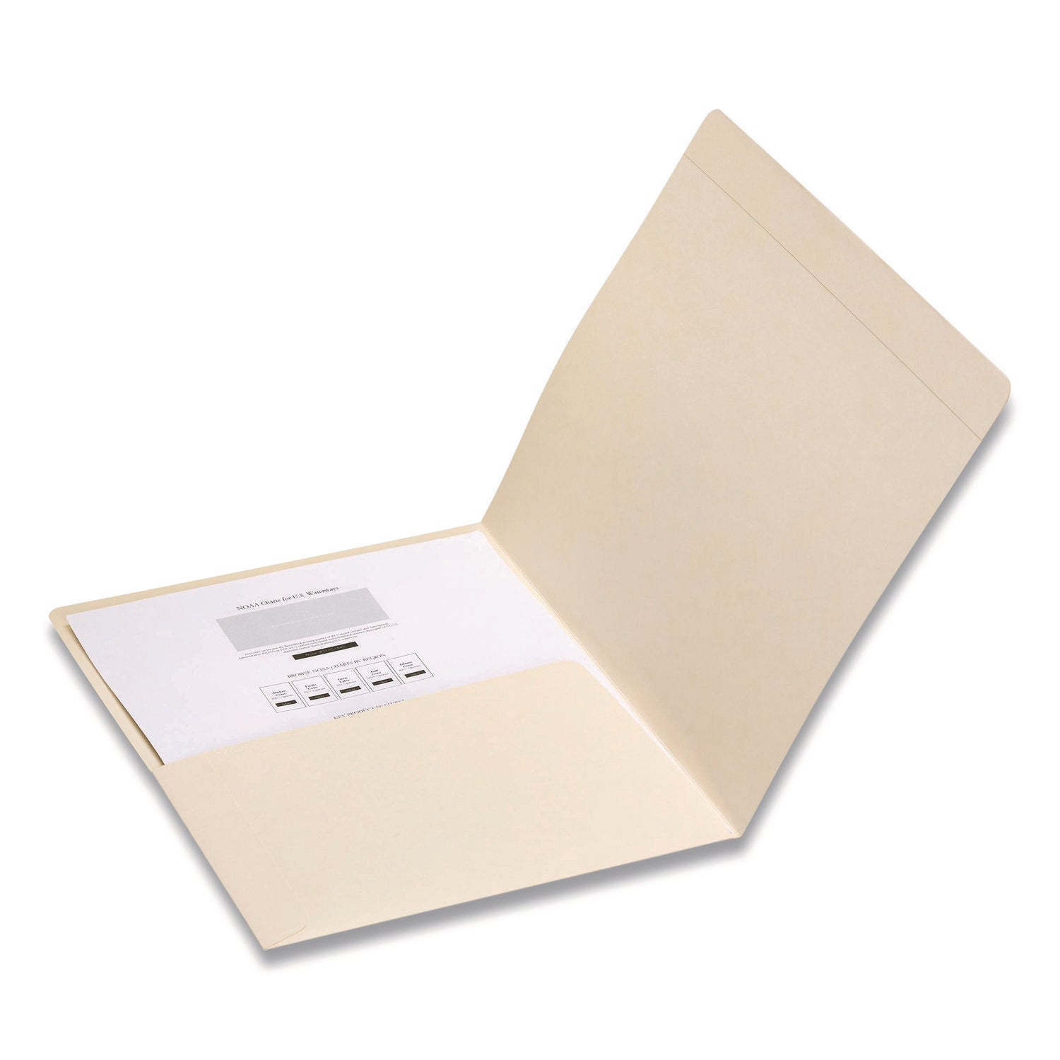 Smead Straight Tab Cut Letter Recycled Top Tab File Folder - 8 1/2" x 11" - Internal Pocket(s) - 11 pt. - 2 Plys - Manila - Reinforced, Heavyweight - 10% Recycled - 50 / Box
