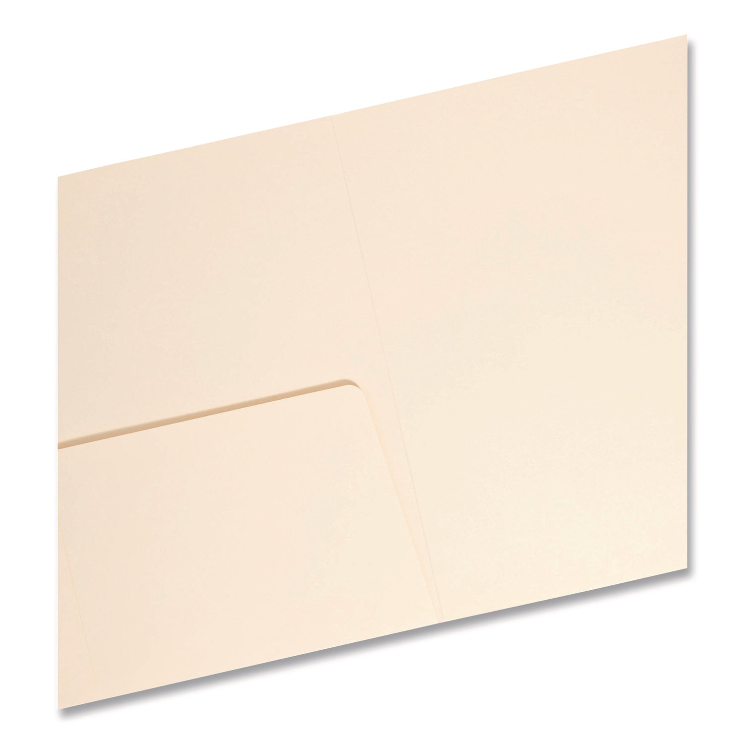 Smead Straight Tab Cut Letter Recycled Top Tab File Folder - 8 1/2" x 11" - Internal Pocket(s) - 11 pt. - 2 Plys - Manila - Reinforced, Heavyweight - 10% Recycled - 50 / Box