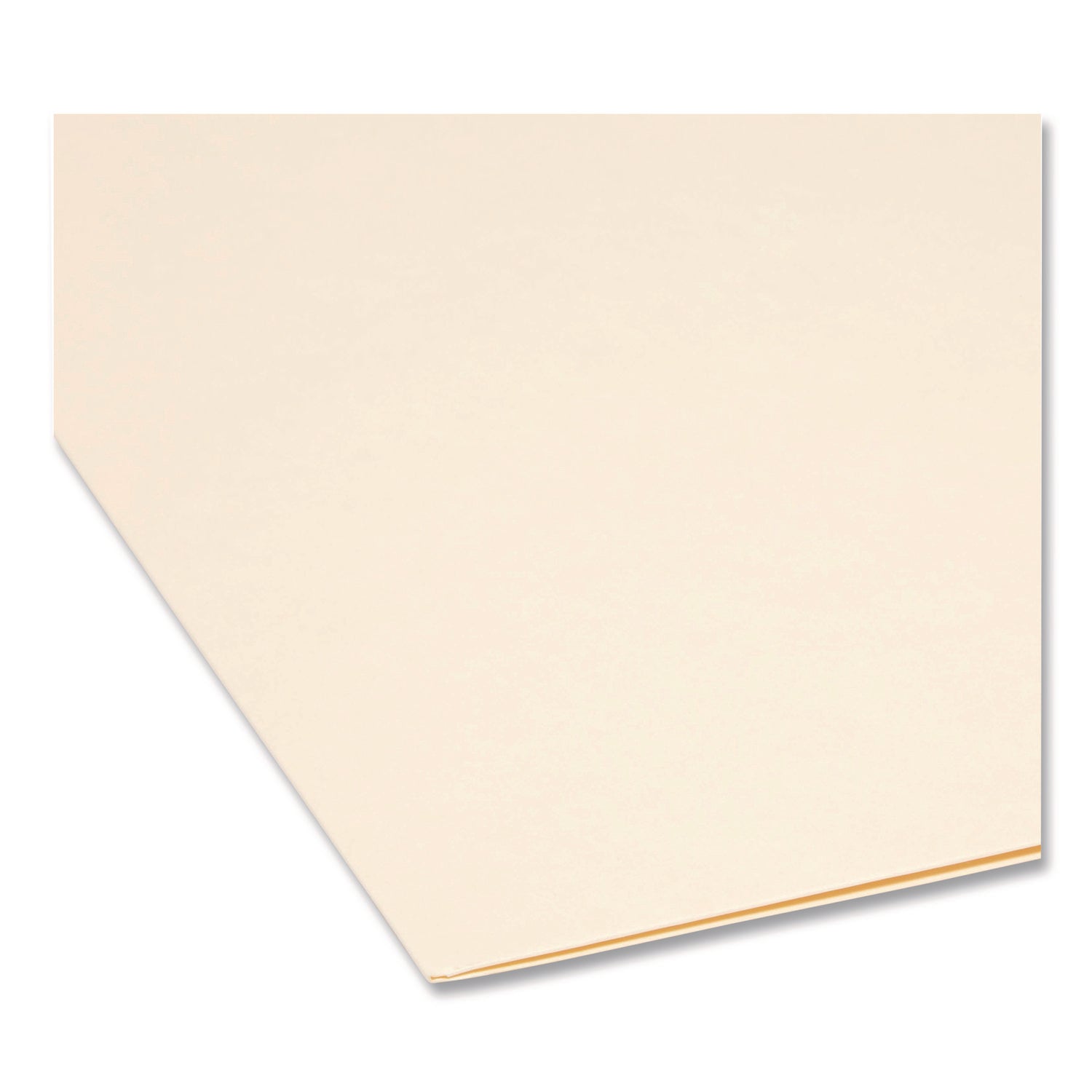 Smead Straight Tab Cut Letter Recycled Top Tab File Folder - 8 1/2" x 11" - Internal Pocket(s) - 11 pt. - 2 Plys - Manila - Reinforced, Heavyweight - 10% Recycled - 50 / Box