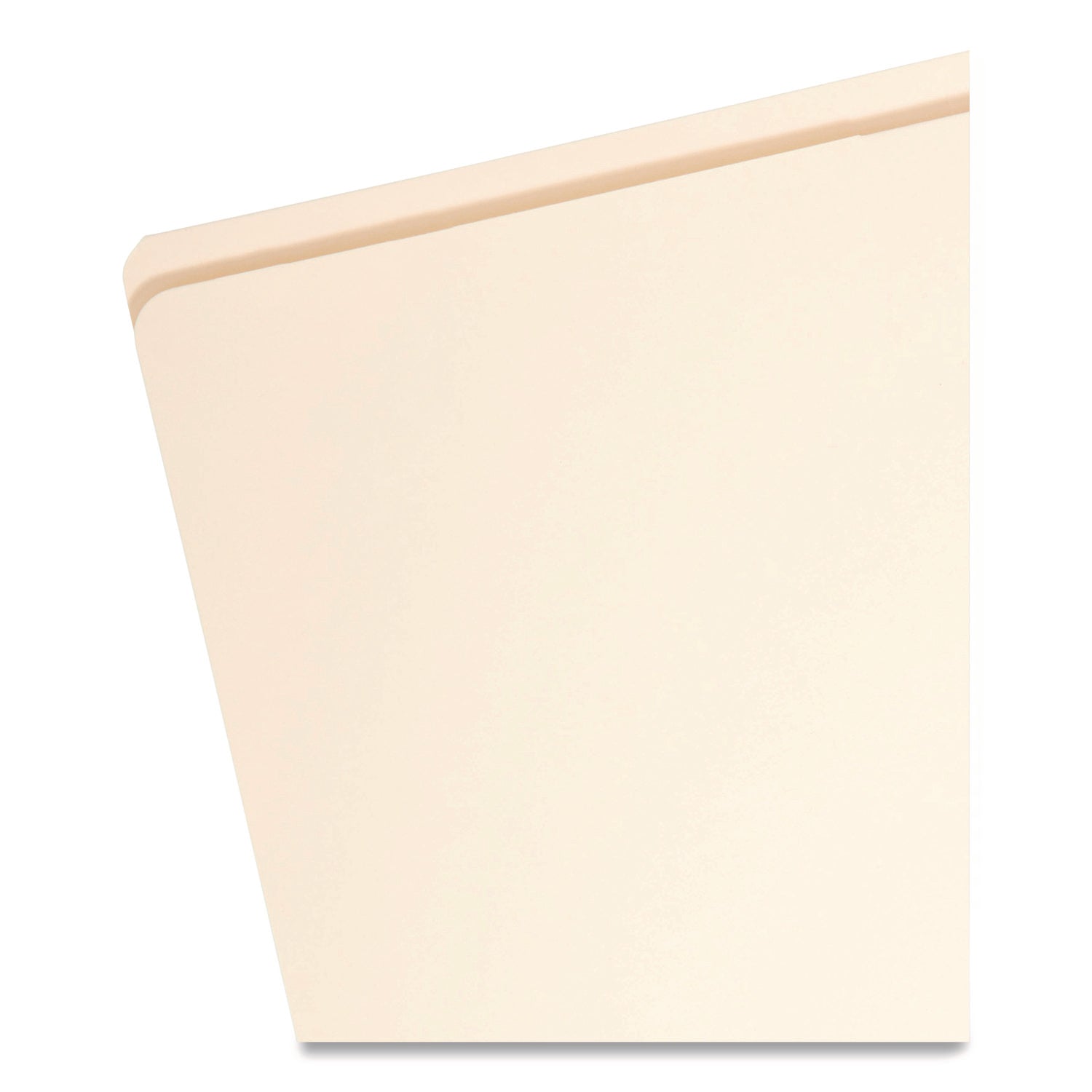 Smead Straight Tab Cut Letter Recycled Top Tab File Folder - 8 1/2" x 11" - Internal Pocket(s) - 11 pt. - 2 Plys - Manila - Reinforced, Heavyweight - 10% Recycled - 50 / Box