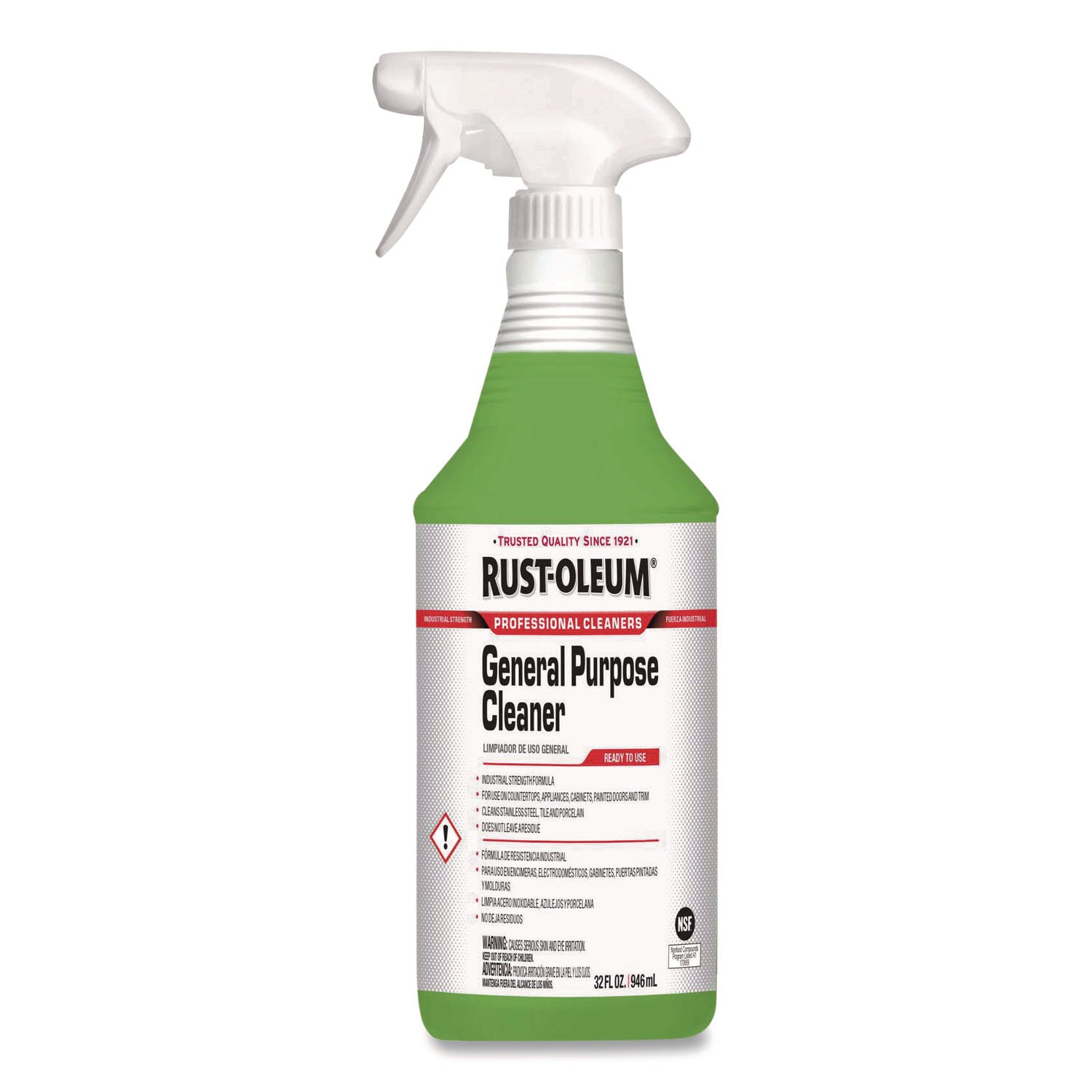 Rust-Oleum General-Purpose Concentrate Cleaner, Spray, 32 fl oz (1 quart), Mild Scent, Clear, 1 Each