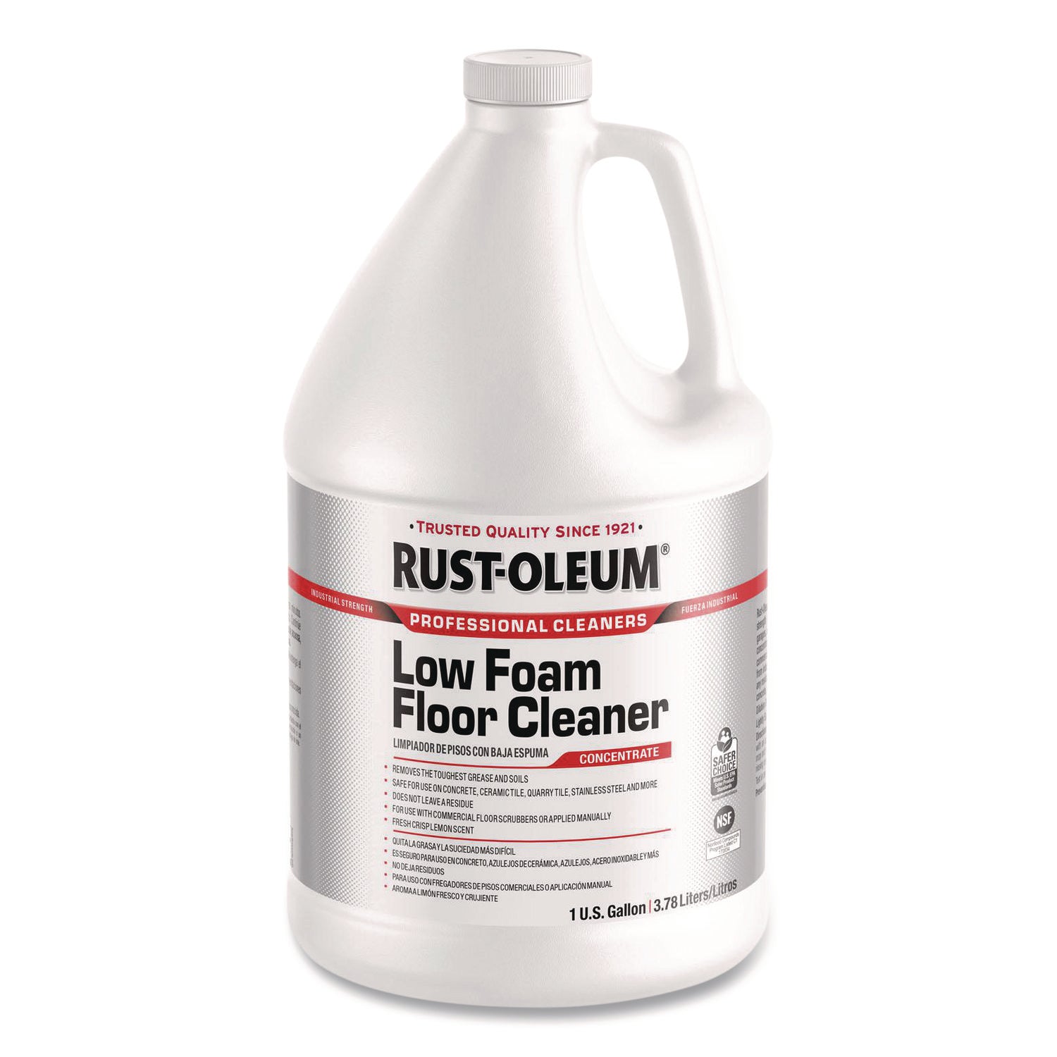For Multi Surface, Multipurpose - Concentrate - 128 fl oz (4 quart) - 10.8 to 11.5 pH - Lemon Scent - Recommended For: Grease Remover, Oil Remover, Soil Remover - Low Foaming, Residue-free - Clear - 1 Each