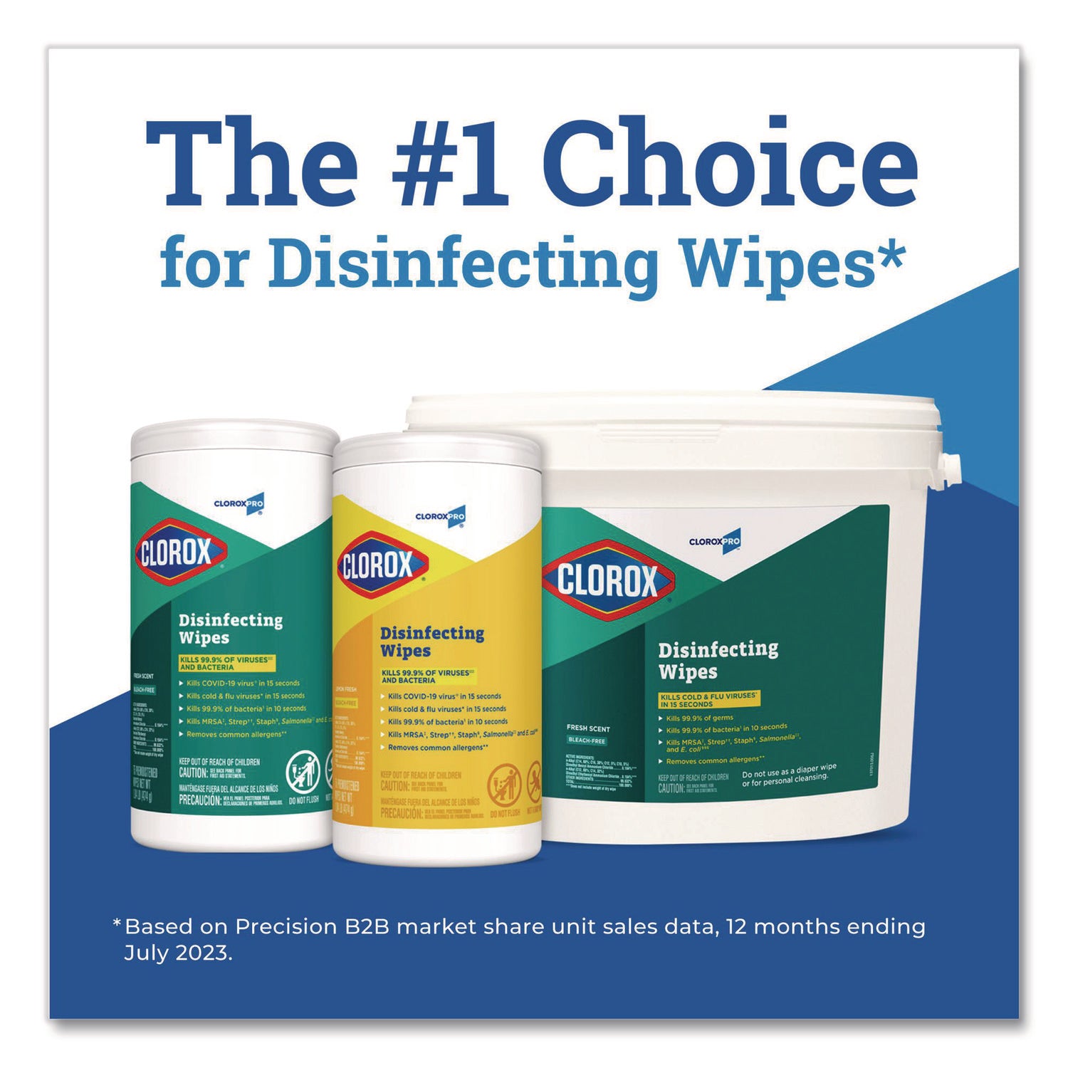 Disinfecting Wipes, 1-Ply, 7 x 8, Fresh Scent, White, 75/Canister
