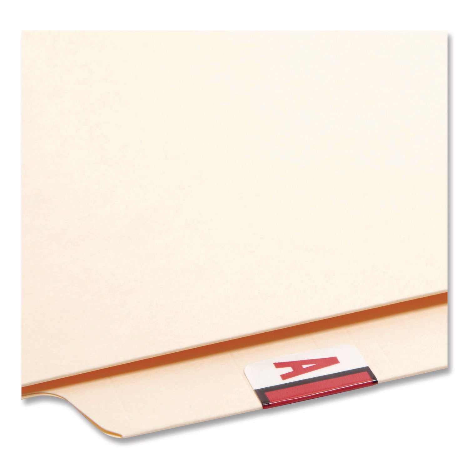 Smead BCCR Bar-Style Color-Coded Labels - A - x 1 1/4" Width x 1" Length - Red - Laminated - 1 Roll