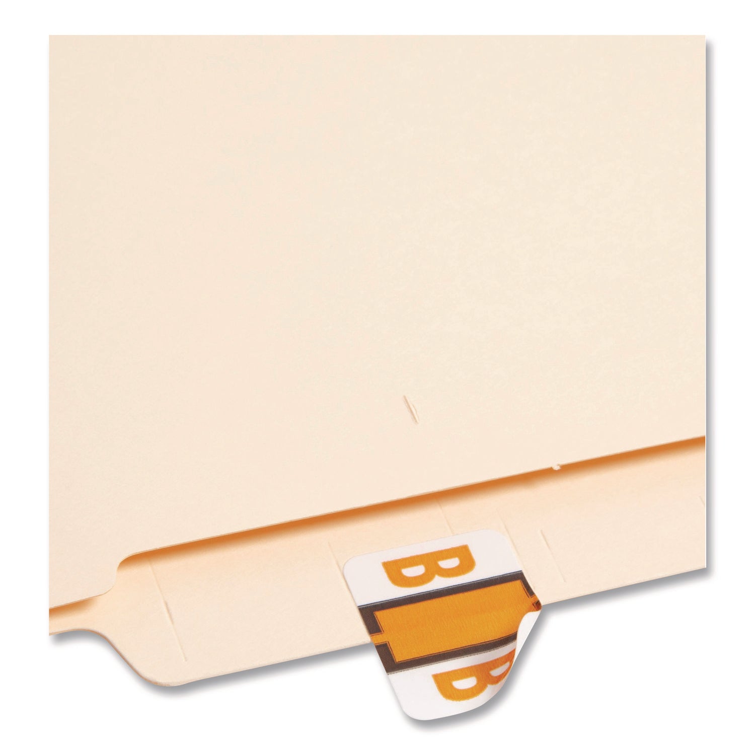 Smead BCCR Bar-Style Color-Coded Labels - B - x 1 1/4" Width x 1" Length - Light Orange - Laminated - 1 Roll